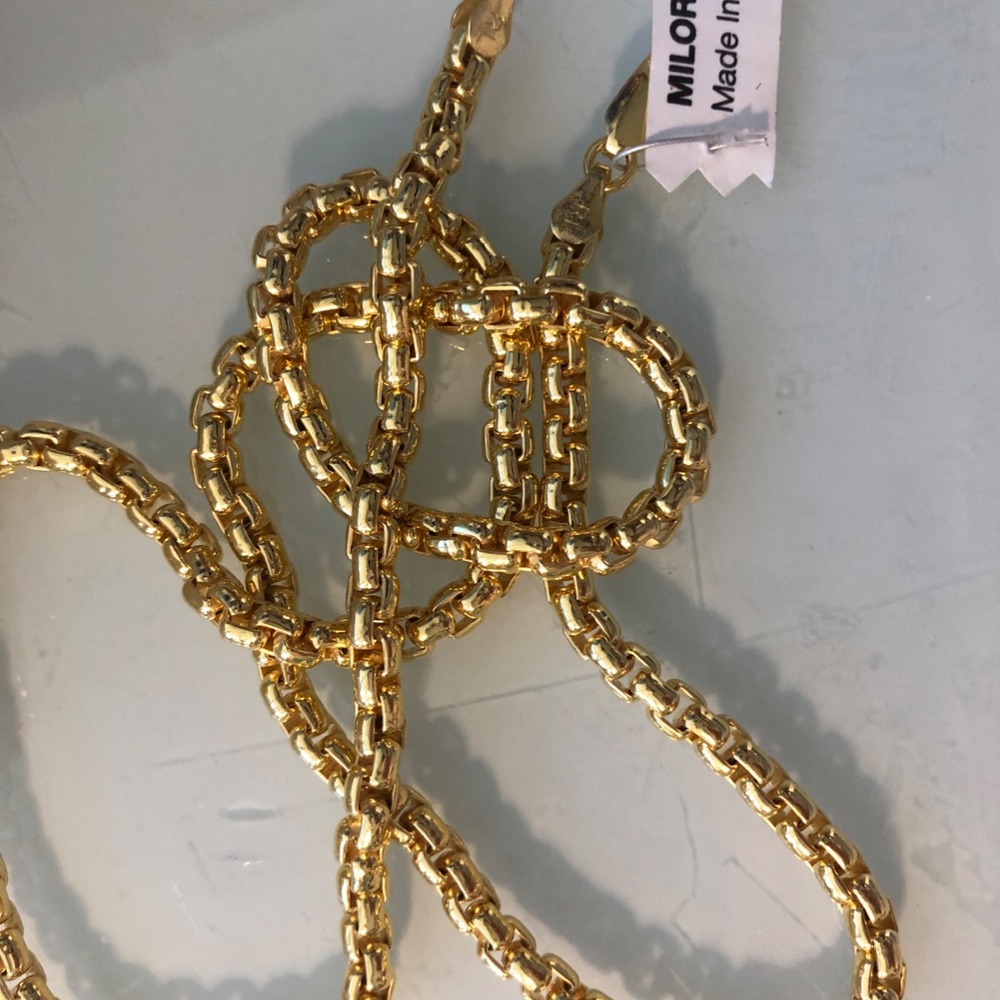 Gold chain from Italy - 925 at its best! 22" - Picture 4 of 8